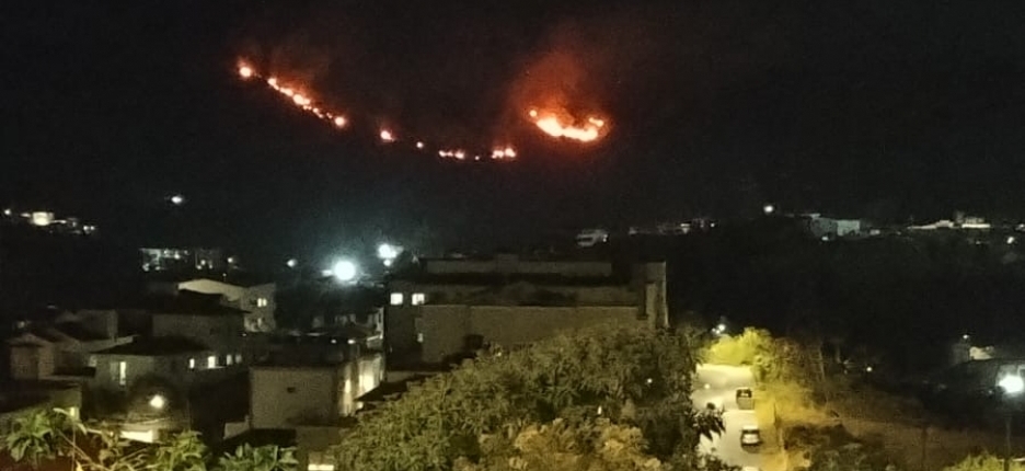 Incndio  controlado no Parque Estadual  do Itacolomi em Ouro Preto